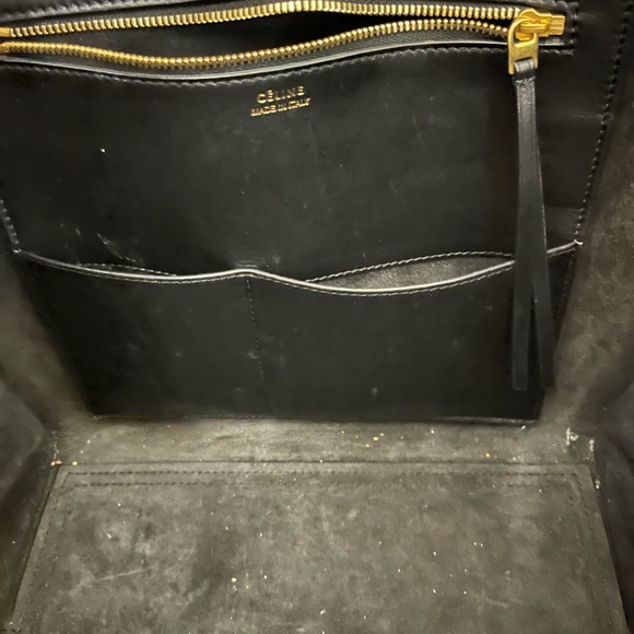 Celine Tie Knot Black Python Leather Tote Bag - Picture 8 of 9